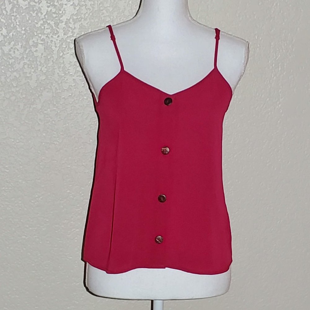 4/$20 Pink Rose Sangria Sleeveless Crop Tank